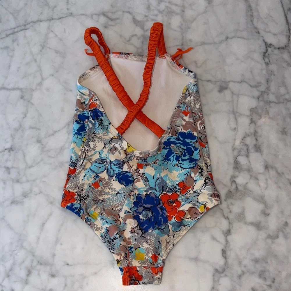 Zimmermann Multicolor Floral Kids Swim One Piece 2Y